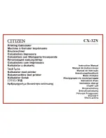 Citizen CX-32N Instruction Manual предпросмотр