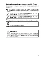 Preview for 5 page of Citizen Cyber Aqualand D700 Instruction Manual