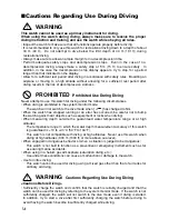 Preview for 14 page of Citizen Cyber Aqualand D700 Instruction Manual