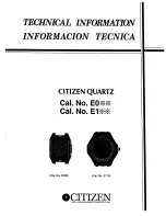 Citizen E030 Technical Information preview