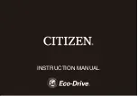 Citizen Eco-Drive GL117B Instruction Manual предпросмотр