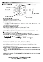 Preview for 3 page of Citizen HIGH HAND CHRONOGRAPH Series Manual