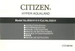 Preview for 1 page of Citizen HYPER AQUALAND Instruction Manual