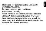 Preview for 2 page of Citizen HYPER AQUALAND Instruction Manual