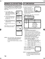 Предварительный просмотр 14 страницы Citizen JCTV1586 Instruction Manual