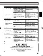 Предварительный просмотр 53 страницы Citizen JCTV1586 Instruction Manual