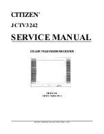 Citizen JCTV3242 Service Manual предпросмотр