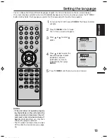 Предварительный просмотр 13 страницы Citizen JDVD1900B Instruction Manual