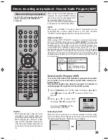 Предварительный просмотр 39 страницы Citizen JDVD3020B Operating Manual