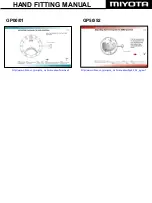 Предварительный просмотр 2 страницы Citizen MIYOTA GP01 Manual