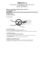 Предварительный просмотр 17 страницы Citizen MIYOTA GP01 Manual