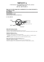 Предварительный просмотр 18 страницы Citizen MIYOTA GP01 Manual