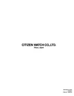 Предварительный просмотр 27 страницы Citizen Quartz 7810 Technical Information