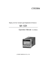 Citizen SA-CD1 Operation Manual preview