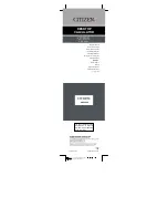 Citizen SDC-382II Instruction Manual preview