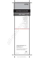 Предварительный просмотр 1 страницы Citizen SDC-664S Instruction Manual