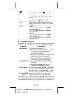 Предварительный просмотр 47 страницы Citizen SR-270X Instruction Manual