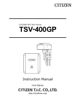 Предварительный просмотр 1 страницы Citizen TSV-400GP Instruction Manual