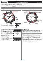 Предварительный просмотр 1 страницы Citizen W140 Abbreviated Instruction