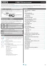 Citizen YF05 Instruction Manual предпросмотр