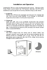 Preview for 6 page of CiTO Power CPL-B1000 User Manual