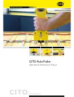 CITO Rule Puller Operation & Maintenance Manual предпросмотр