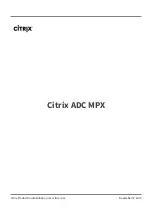 Citrix ADC MPX 10500 Manual preview