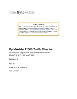 Citrix ByteMobile T1010 Installation, Configuration And Administration предпросмотр