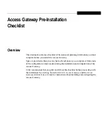 Предварительный просмотр 3 страницы Citrix Citrix Access Gateway 4.2 Checklist