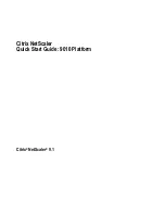 Предварительный просмотр 1 страницы Citrix NetScaler 9010 Platform Quick Start Manual