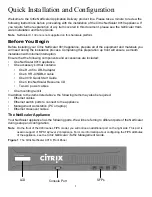 Предварительный просмотр 3 страницы Citrix NetScaler 9010 Platform Quick Start Manual