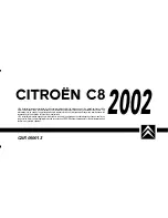 Preview for 1 page of CITROEN C8 2002 Handbook