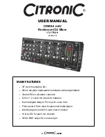 Preview for 1 page of Citronic 172.775UK User Manual