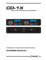 Citronic cd-1x Owner'S Manual preview