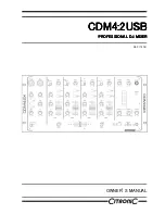 Citronic CDM4:2USB Owner'S Manual preview