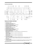 Предварительный просмотр 3 страницы Citronic CDM4:2USB Owner'S Manual