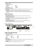 Preview for 5 page of Citronic CDM8:4s Owner'S Manual