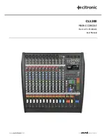 Preview for 1 page of Citronic CL1200 User Manual