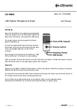 Citronic CU-POD2 User Manual preview