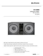 Citronic CX-1000B User Manual preview