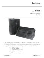 Preview for 1 page of Citronic CX-8086 User Manual