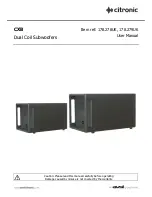 Citronic CXB User Manual preview