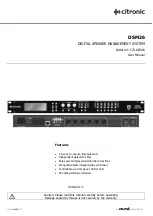 Preview for 1 page of Citronic DSM2-6 User Manual