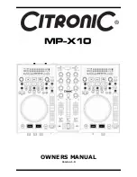 Preview for 1 page of Citronic MP-X10 Owner'S Manual