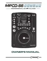 Citronic MPCD-S6 Ultima Owner'S Manual preview