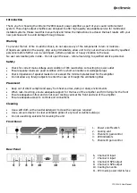 Preview for 2 page of Citronic PL2000 User Manual