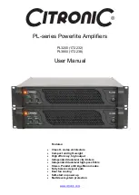 Citronic Powerlite PL3200 User Manual preview