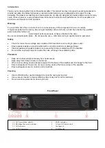 Preview for 2 page of Citronic Powerlite PL3200 User Manual