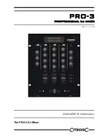 Citronic PRO-3 Owner'S Manual preview