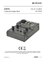 Citronic Q-MIX2 User Manual preview